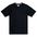 Baja Llama Solid Black Slub Pima Tee – Black crewneck T-shirt made from ultra-premium Peruvian cotton with textured slub finish – Displayed flat with woven neck label and signature Sloth Llama patch near hem – Lightweight, breathable, and eco-friendly casual wear for men