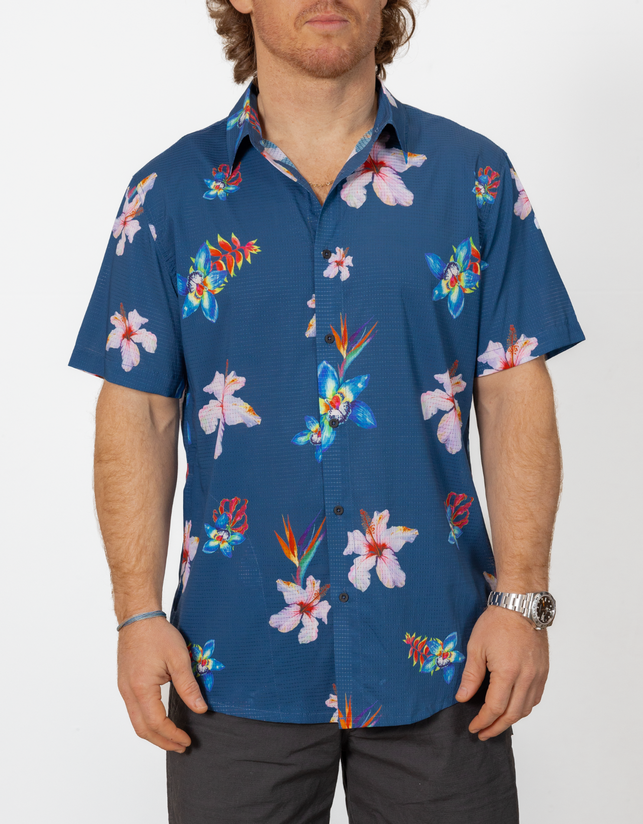 FLOWER POWERS - MOJAVE BUTTON UP