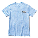 Baja Llama blue tie dyed 100% Peruvian cotton shirt - Go Fast Road Trip print.