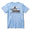 Baja Llama blue tie dyed 100% Peruvian cotton shirt - Go Fast Road Trip print.