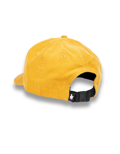 Mustard Boring Logo corduroy hat