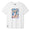 Baja Llama Collage of Life Primo S.E. Heavy Tee in white, featuring a large vibrant front graphic of a woman in sunglasses drinking from a straw surrounded by a colorful lifestyle collage.