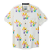 Front view of the Baja Llama Colorful Cactus Cream Nighthawk™ Relaxed Fit Button Up, featuring a vibrant, multi-colored cactus print on a lightweight cream performance fabric.