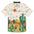 Cream short sleeve button up shirt featuring desert landscape and cactus print
