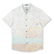 Baja Llama Light button-up with soft sunrise line work in pastel tones. Breathable and perfect for morning hangs.