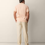 Baja Llama Dobby Does Dallas shirt with dobby texture and modern fit
