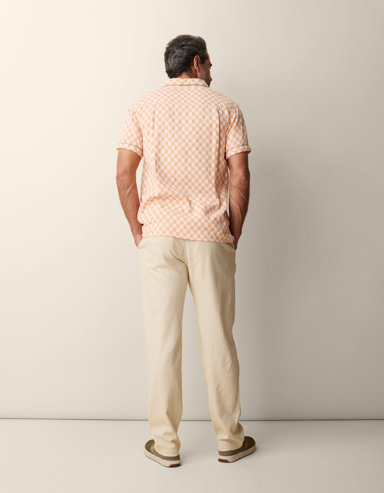 Baja Llama Dobby Does Dallas shirt with dobby texture and modern fit

