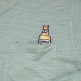 CERVEZA FOR MY FACE-A - SLUB PIMA POCKET TEE