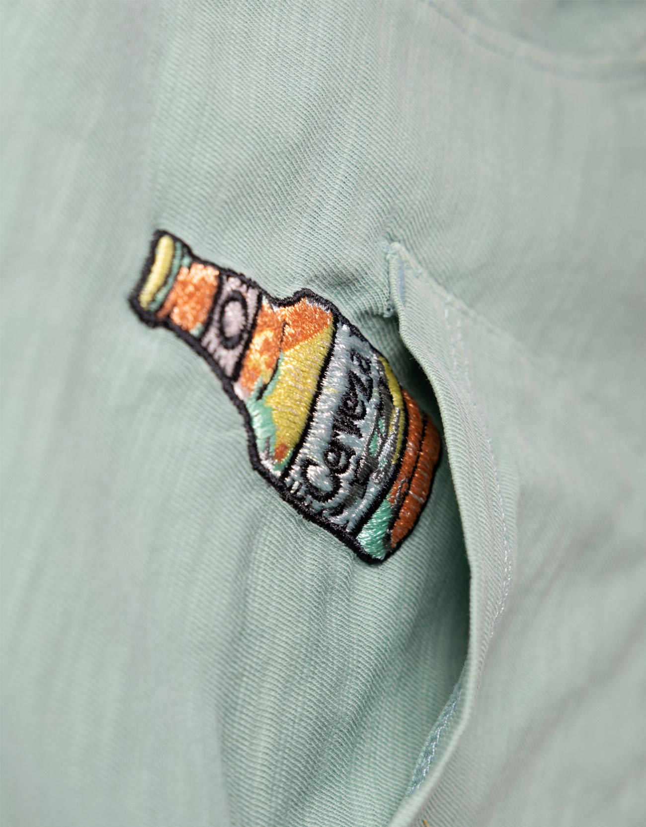 CERVEZA FOR MY FACE-A - SLUB PIMA POCKET TEE