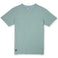 Baja Llama Solid Green Slub Pima Tee – Sage green crewneck T-shirt made from ultra-premium Peruvian cotton with textured slub finish – Features signature Sloth Llama patch near the hem – Displayed flat to highlight breathable fabric, softness, and minimalist design – Eco-friendly, lightweight casual wear for men