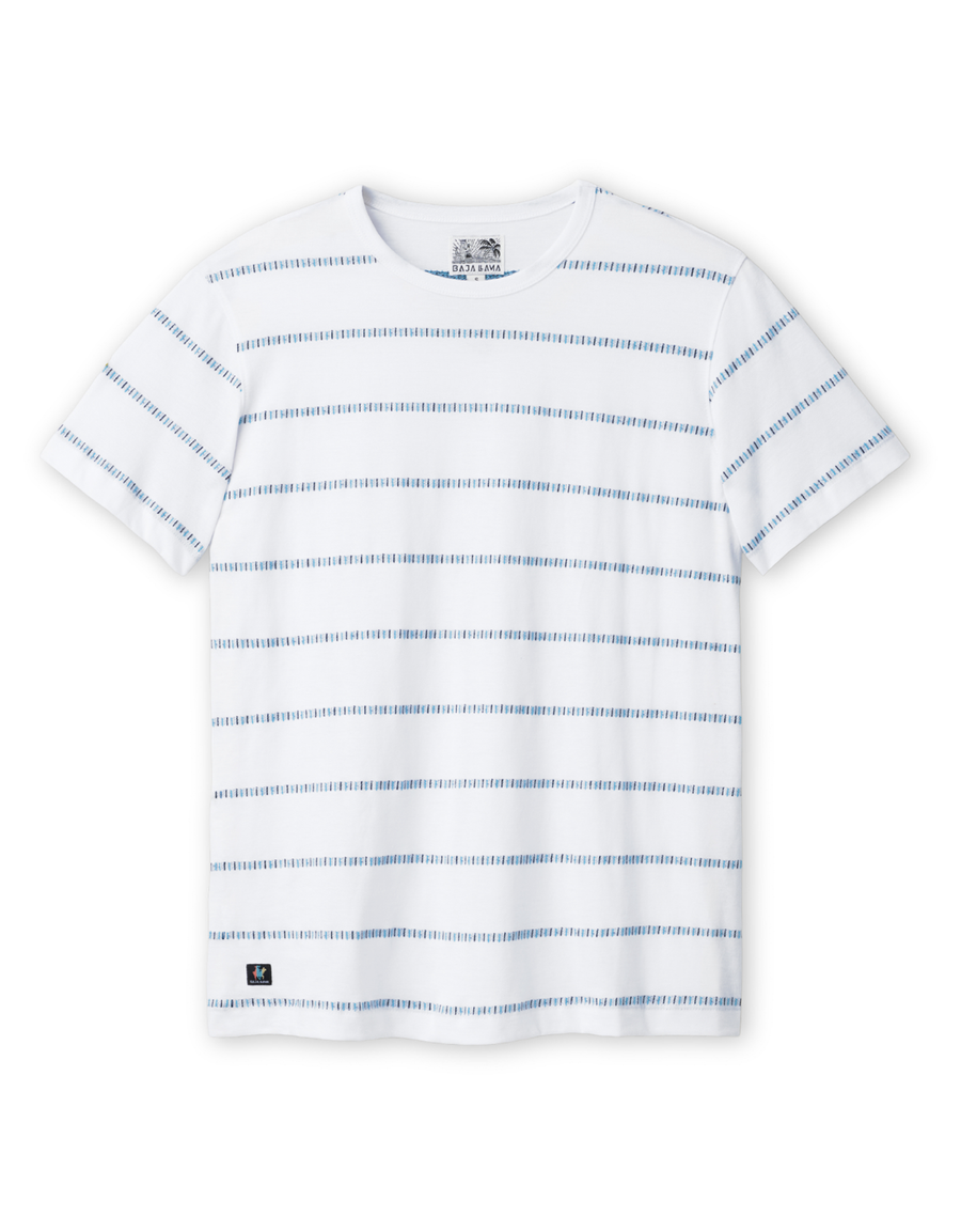 IVORY MORRIS CODE - ONASSIS JACQUARD TEE