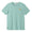 Front flat-lay view of the Baja Llama La Banana Embroidered Pima Slub Pocket Tee, featuring a sage green crewneck t-shirt  with a playful embroidered banana graphic topped with a left chest pocket