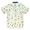 Baja Llama LA REPUBLICA BANANERA ICY MINT - 7-SEAS™ RELAXED FIT BUTTON UP, a mint-colored, short-sleeve shirt featuring an all-over hand-drawn graphic print of tropical and whimsical icons.