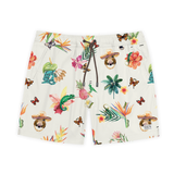 LAND BEFORE FLORAL - CREAM STRETCH SWIMSUIT