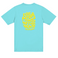 Lose Your Mind graphic tee by Baja Llama. This light turquoise colored tee features a bold, psychedelic-inspired design with vibrant colors and Lose Your Mind, Not Your Head graphic on the back. Soft fabric and a relaxed fit make it perfect for casual, adventurous style.