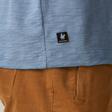 SOLID STEEL BLUE - SLUB PIMA TEE