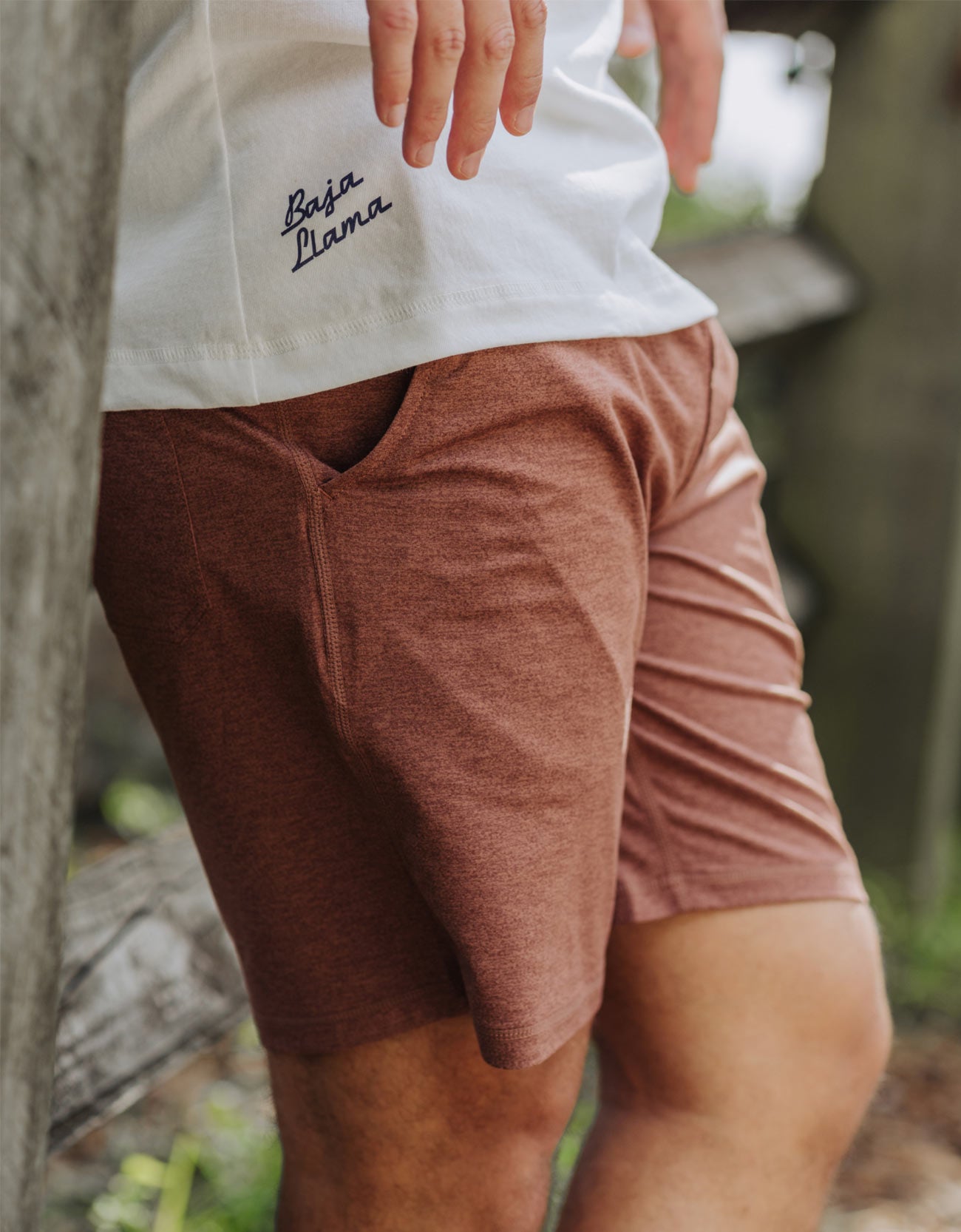 MACH ZERO LOUNGE SHORTS - MAROON