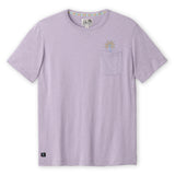 Marrakesh Palms Embroidered Tee – Purple Rain Front View