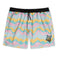 Hand-drawn Mexican fiesta-inspired graphic print men's volley shorts