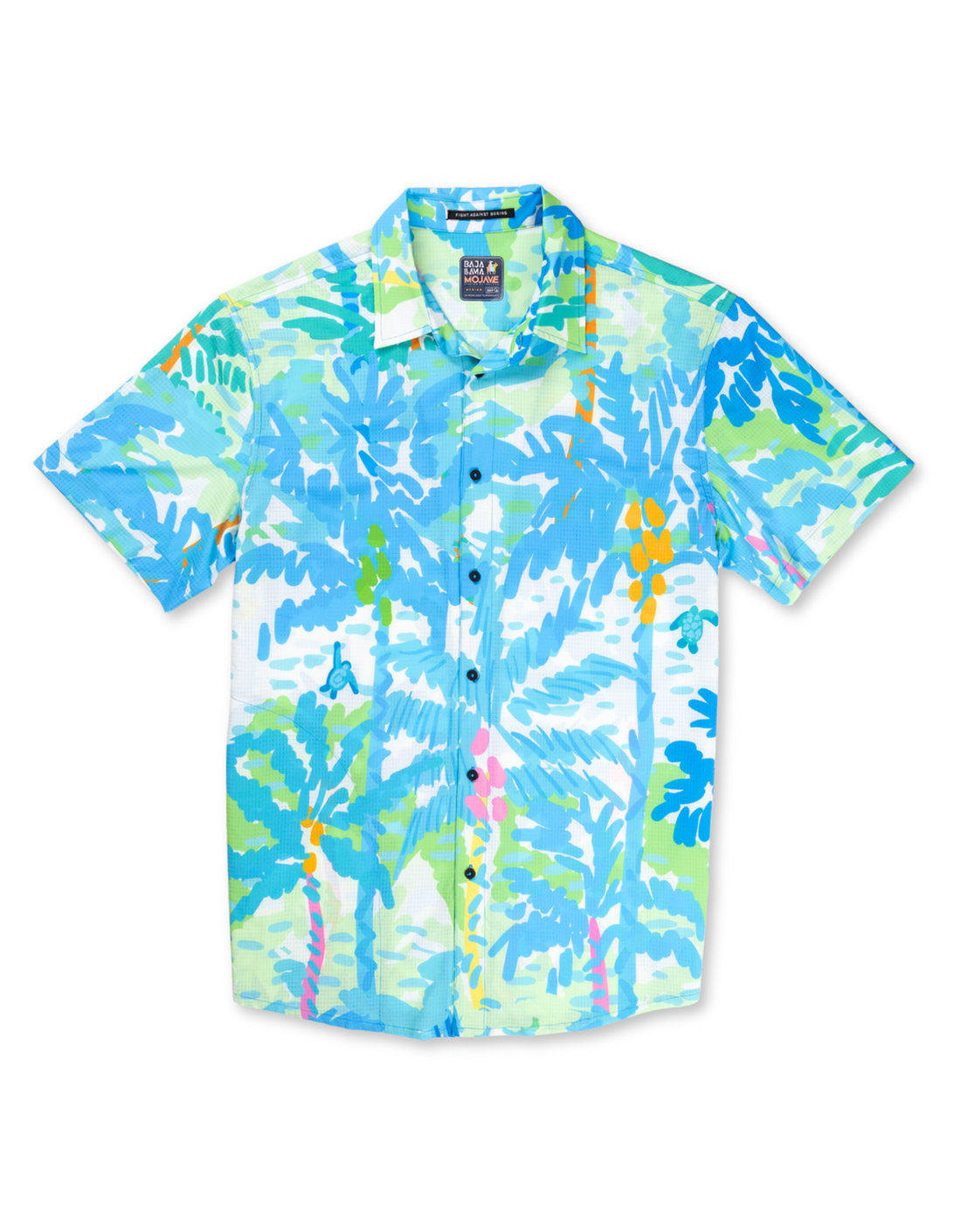 Shirt front with numbered detail markers