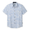 Flat lay of Purple Leafs Reverse button-up shirt with abstract violet leaf pattern