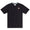 Baja Llama Retro League black slub pima cotton pocket t-shirt with retro chest embroidery.