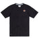 Baja Llama Retro League black slub pima cotton pocket t-shirt with retro chest embroidery.