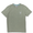 Baja Llama Greatful Dyed Rock On Cypress Green Heavy Tee featuring a chest pocket with a white embroidered rock-on sign cactus graphic