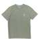 Baja Llama Greatful Dyed Rock On Cypress Green Heavy Tee featuring a chest pocket with a white embroidered rock-on sign cactus graphic