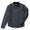 Baja Llama Poppy snap front flannel jacket in charcoal grey featuring dual chest pockets and branded snap buttons.