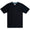 Baja Llama Solid Black Slub Pima Tee – Black crewneck T-shirt made from ultra-premium Peruvian cotton with textured slub finish – Displayed flat with woven neck label and signature Sloth Llama patch near hem – Lightweight, breathable, and eco-friendly casual wear for men