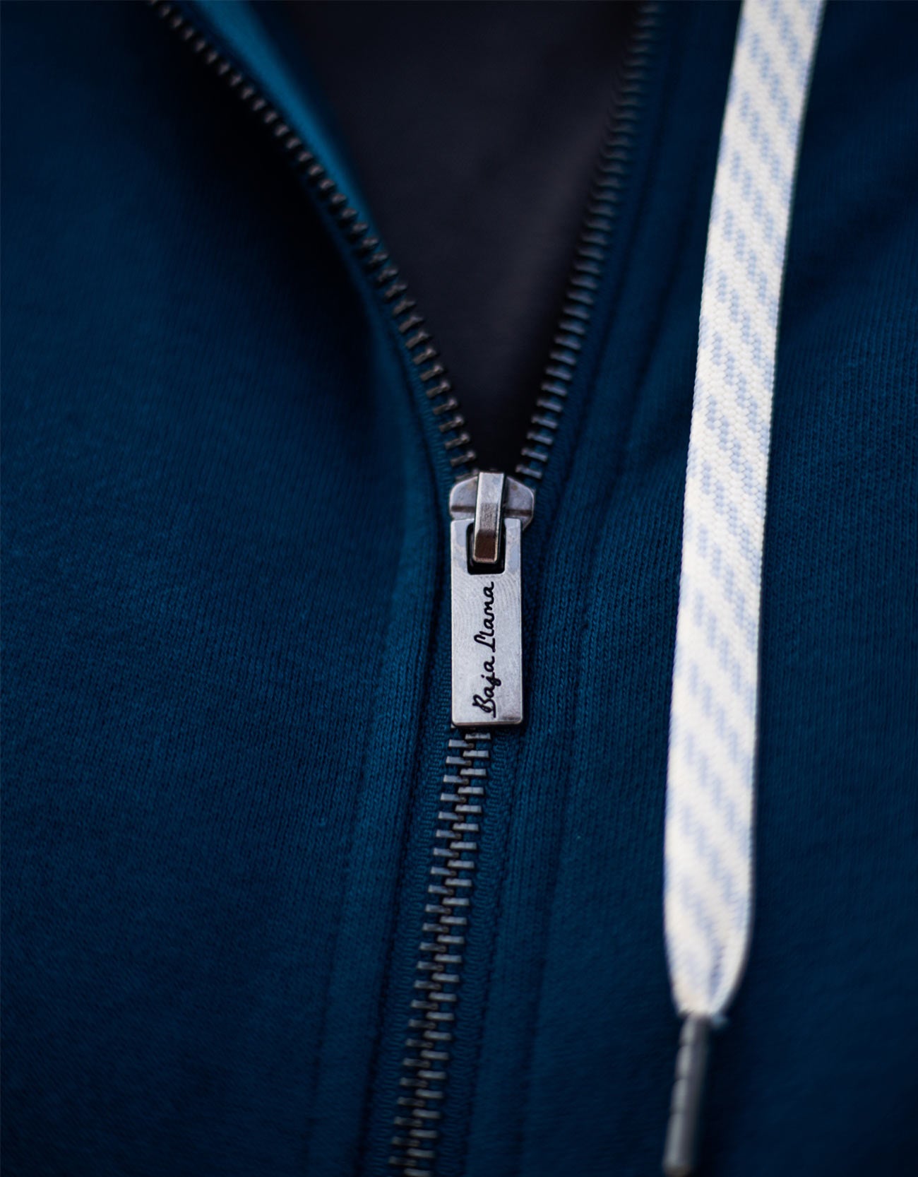 Baja Llama's Concourse Full Zip-Up Hoodie Baikal Blue – Bajallama