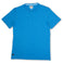 SOLID BLUE Slub Pima Tee by Baja Llama with premium slub-textured Pima cotton, solid blue color, short sleeves, crew neckline, and relaxed modern fit for everyday comfort