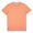 Baja Llama Solid Burnt Salmon Slub Pima Tee – Burnt coral crewneck T-shirt made from ultra-premium Peruvian cotton with textured slub finish – Displayed flat with visible woven neck label and signature Sloth Llama patch near hem – Lightweight, breathable, and eco-friendly casual wear for men