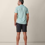 Back view of Sage Green Mojave – wrinkle-resistant summer shirt