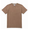 Solid Scorched Brown Pima Slub Tee flat lay view with crew neck by Baja Llama