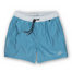 Baja Llama clean and classic blue swim shorts with a light grey waistband. Lightweight, quick-dry design built for comfort and movement.