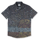 Baja Llama Graphic button-up with vibrant sunset line art across the chest. Stylish and modern resort wear.