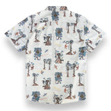 Amazon rainforest treehouse print shirt depicting canopy life in Peru's jungle