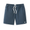 Baja Llama Too Easys dark slate stretch cotton shorts with elastic waistband and drawstring.