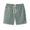 Baja Llama Too Easys seafoam green stretch cotton shorts with elastic waistband and drawstring.