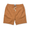 Terracotta Baja Llama linen shorts featuring a comfortable elastic waist and drawstring.