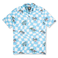 Baja Llama Wavy blue checkered polo with colorful psychedelic mushroom print. Eye-catching, breathable, and built for fun on or off the course.