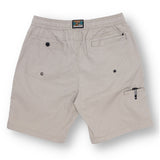 Baja Llama's Vagabond 18" Light Khaki Stretch Cotton Ripstop Adventure Shorts