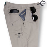 Baja Llama's Vagabond 18" Light Khaki Stretch Cotton Ripstop Adventure Shorts