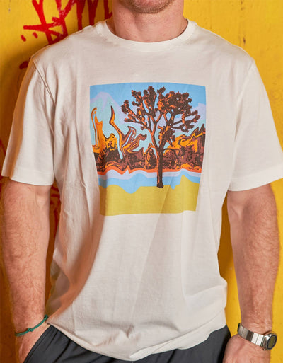 Baja Llama A trip with Josh - Primo Graphic Tee with Joshua tree print and is made from 100% Peruvian cotton.