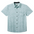 Baja Llama green wave stripe Print Cotton Viscose short sleeve button up shirt