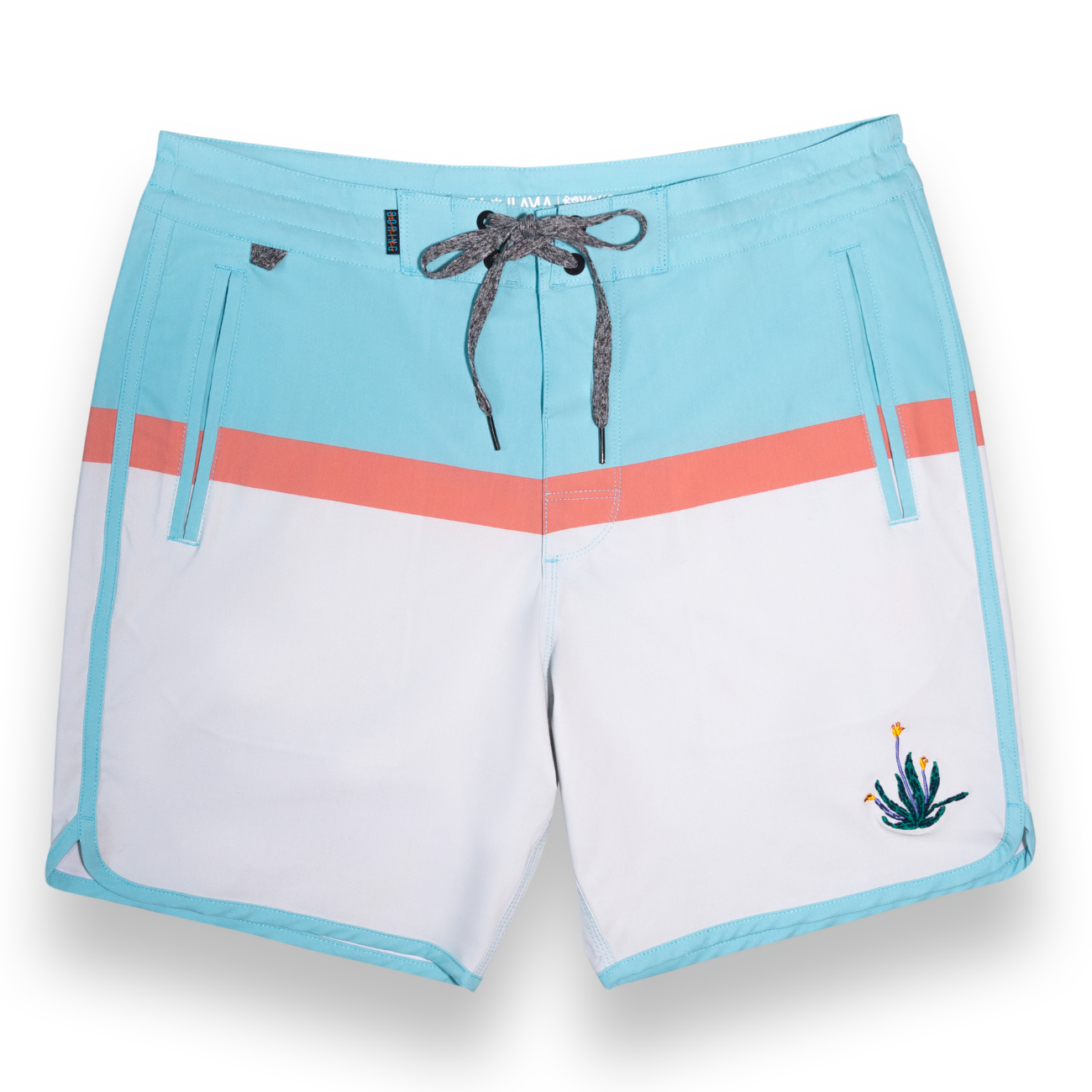 Baja Llama Cabo Cartels White Mens 17" Boardshorts